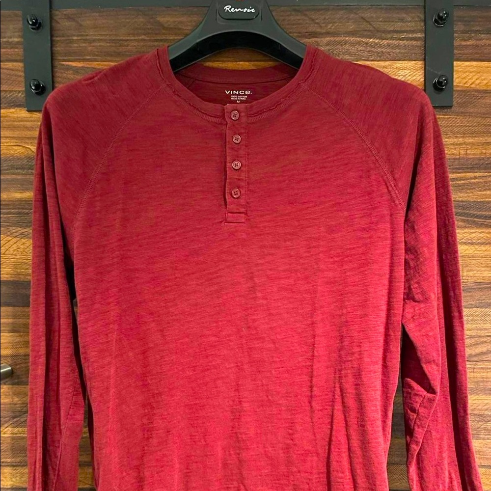 Vince men’s henley cotton lightweight construction Medim
